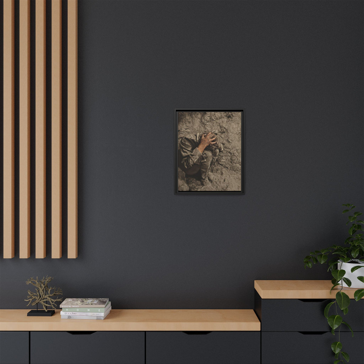 celibataire 040 | Framed Vintage Photo - Matte Canvas