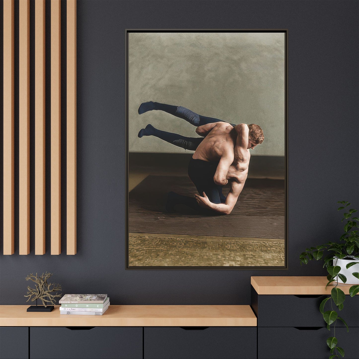 athlétisme 026 | Framed Vintage Photo - Matte Canvas