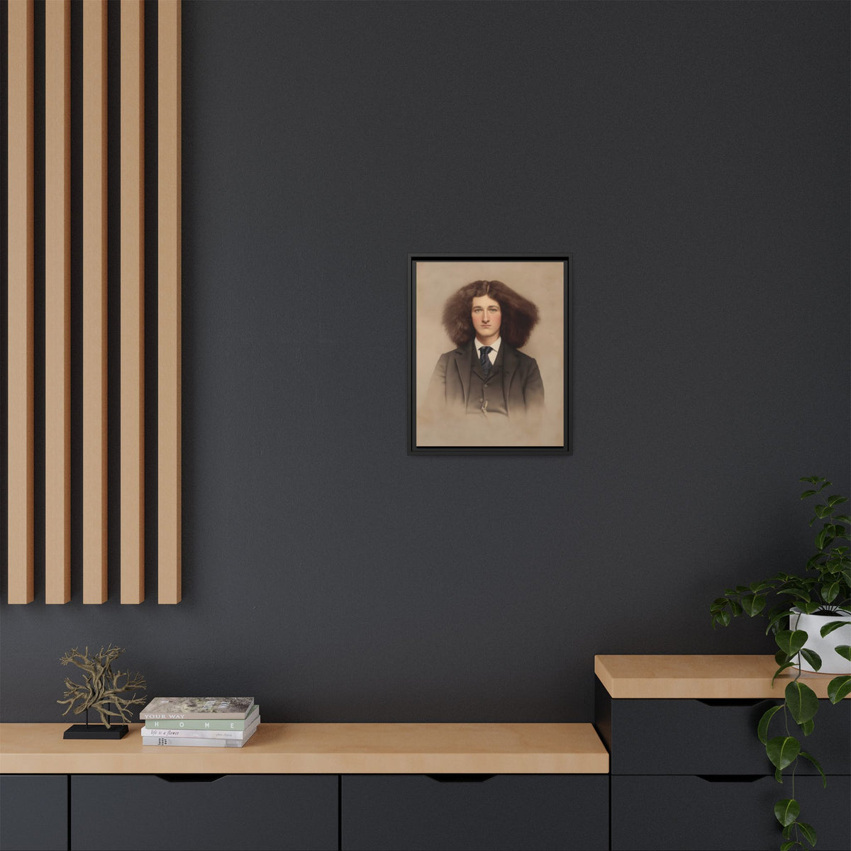 celibataire 033 | Framed Vintage Photo - Matte Canvas