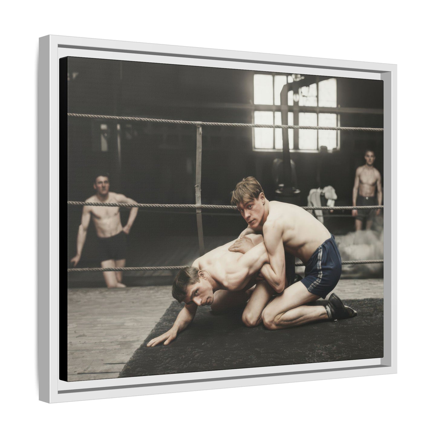 athlétisme 005 | Framed Vintage Photo - Matte Canvas