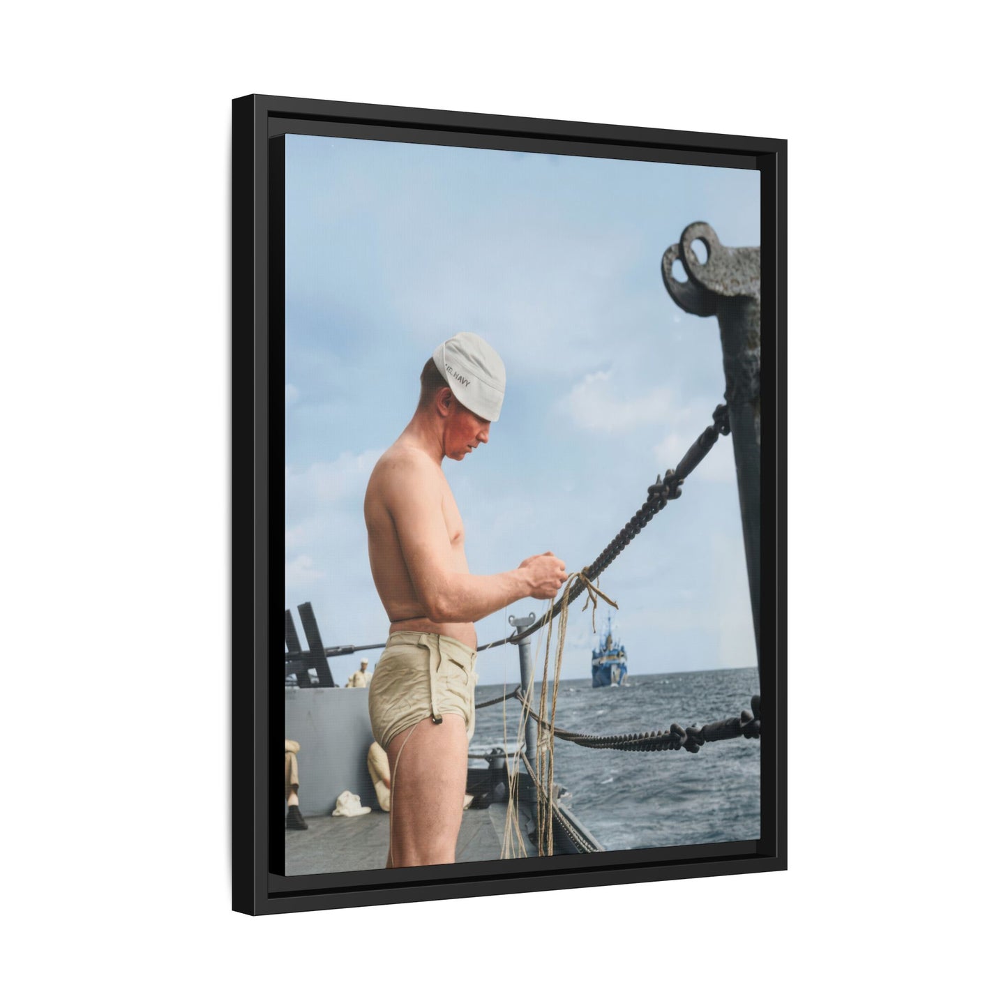 celibataire 043 | Framed Vintage Photo - Matte Canvas