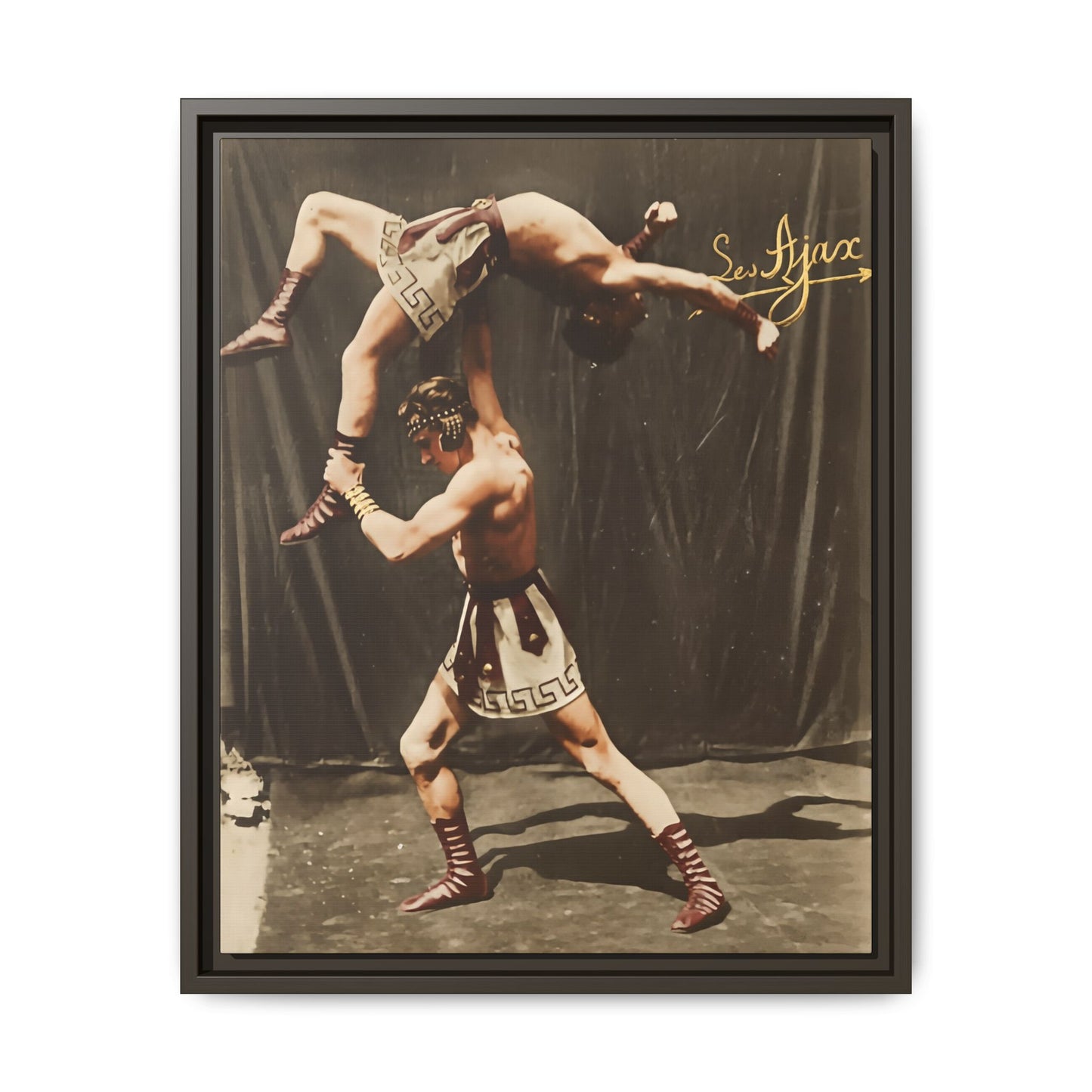 athlétisme 012 | Framed Vintage Photo - Matte Canvas