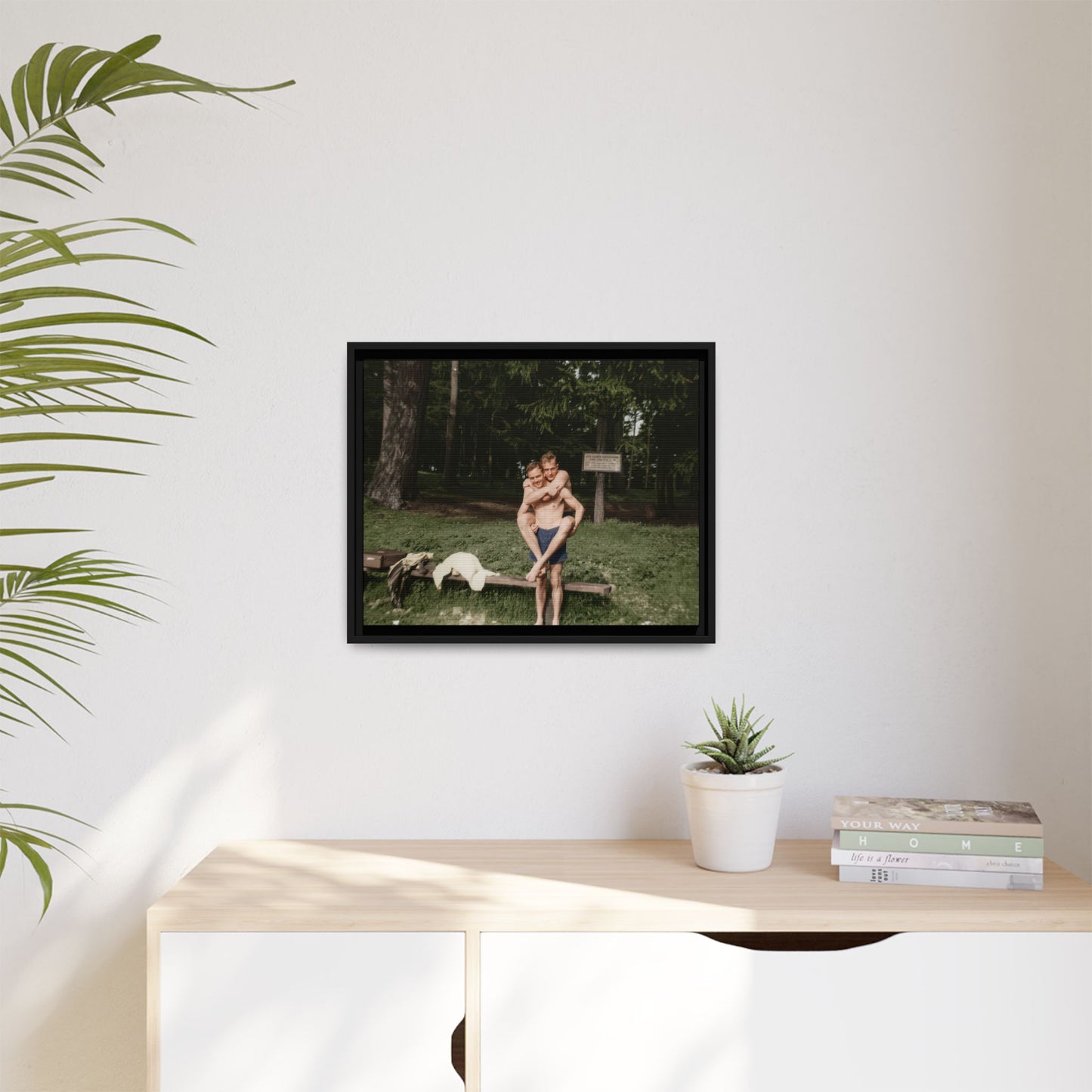 nager 009 | Framed Vintage Photo - Matte Canvas