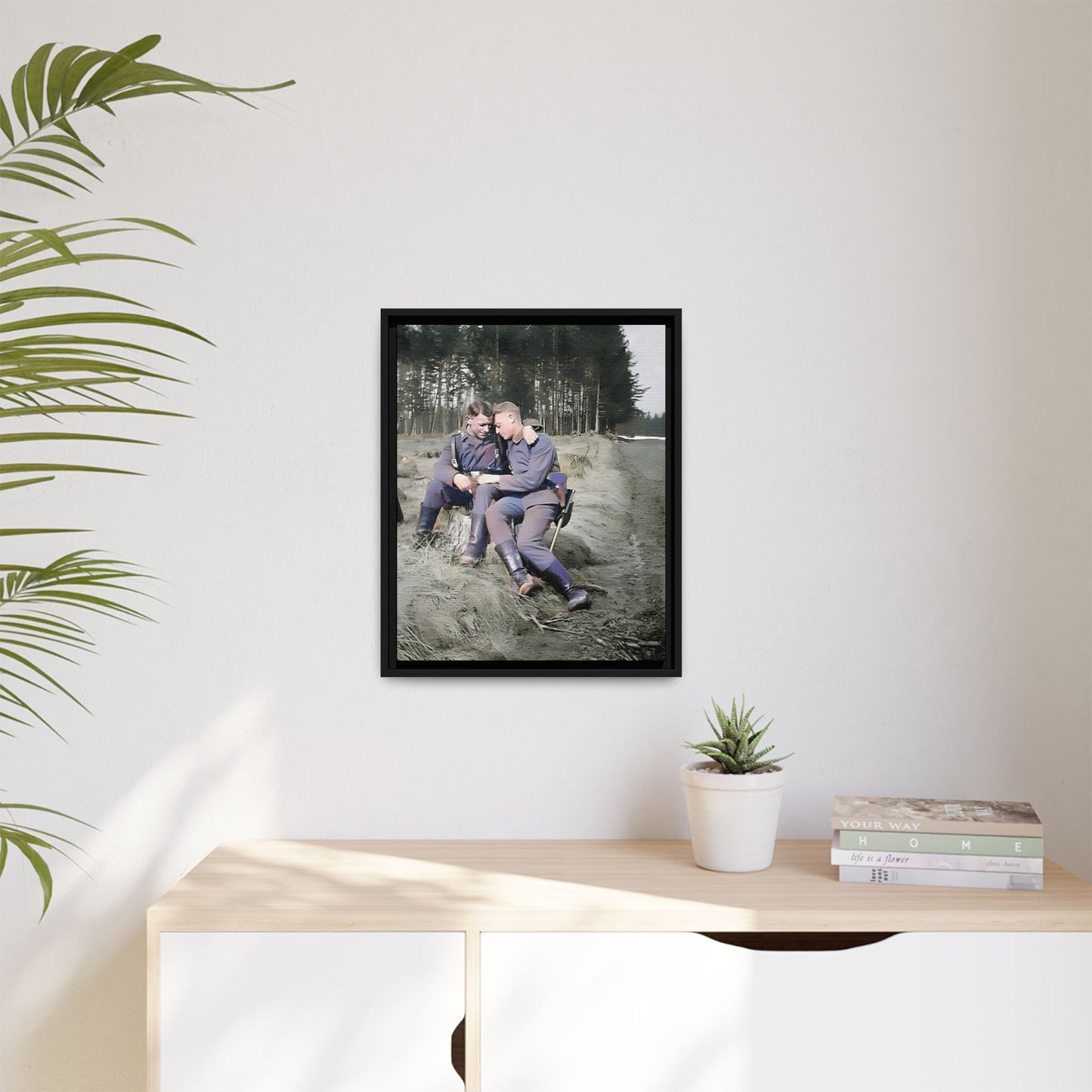 paire 006 | Framed Vintage Photo - Matte Canvas