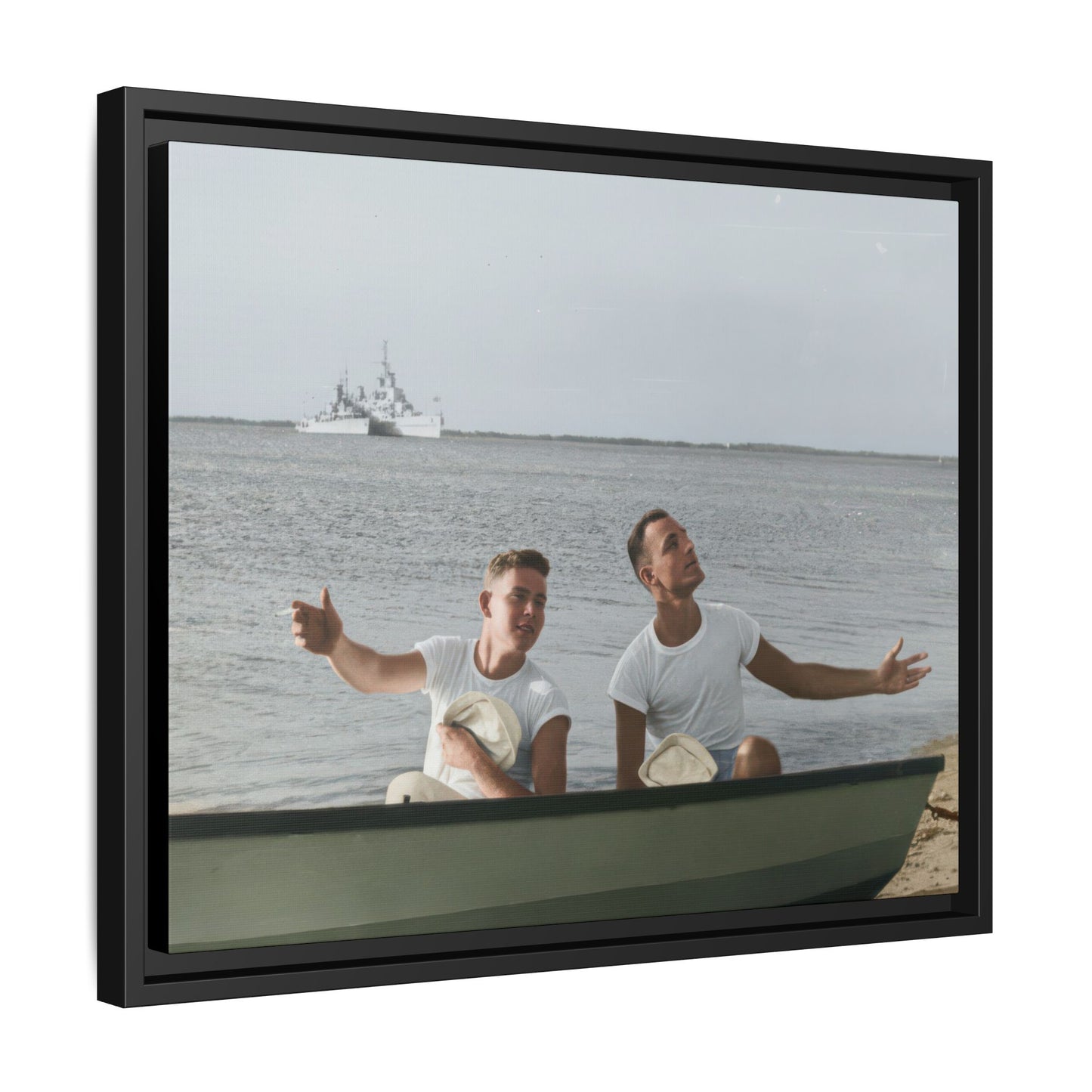 paire 099 | Framed Vintage Photo - Matte Canvas