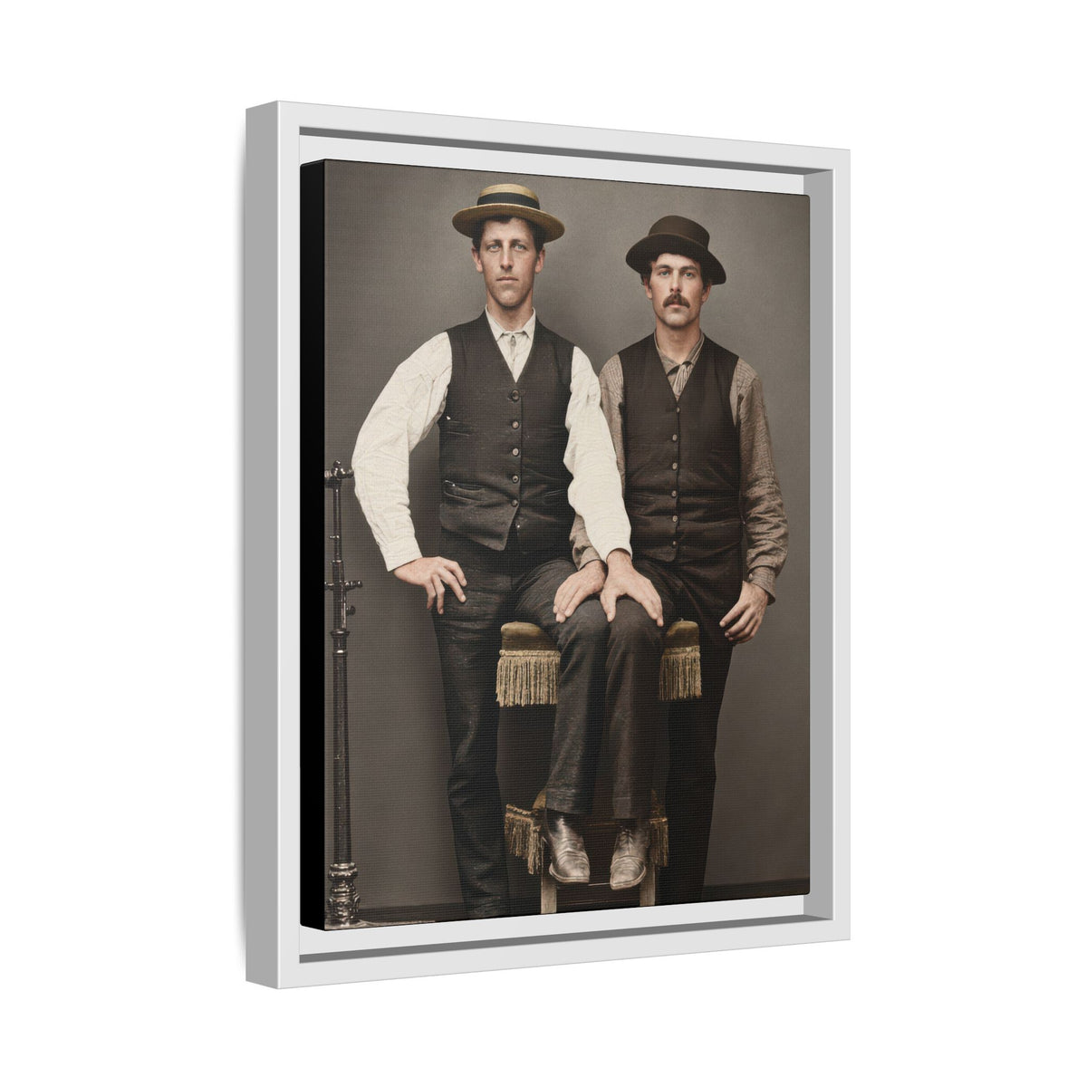 paire 163 | Framed Vintage Photo - Matte Canvas