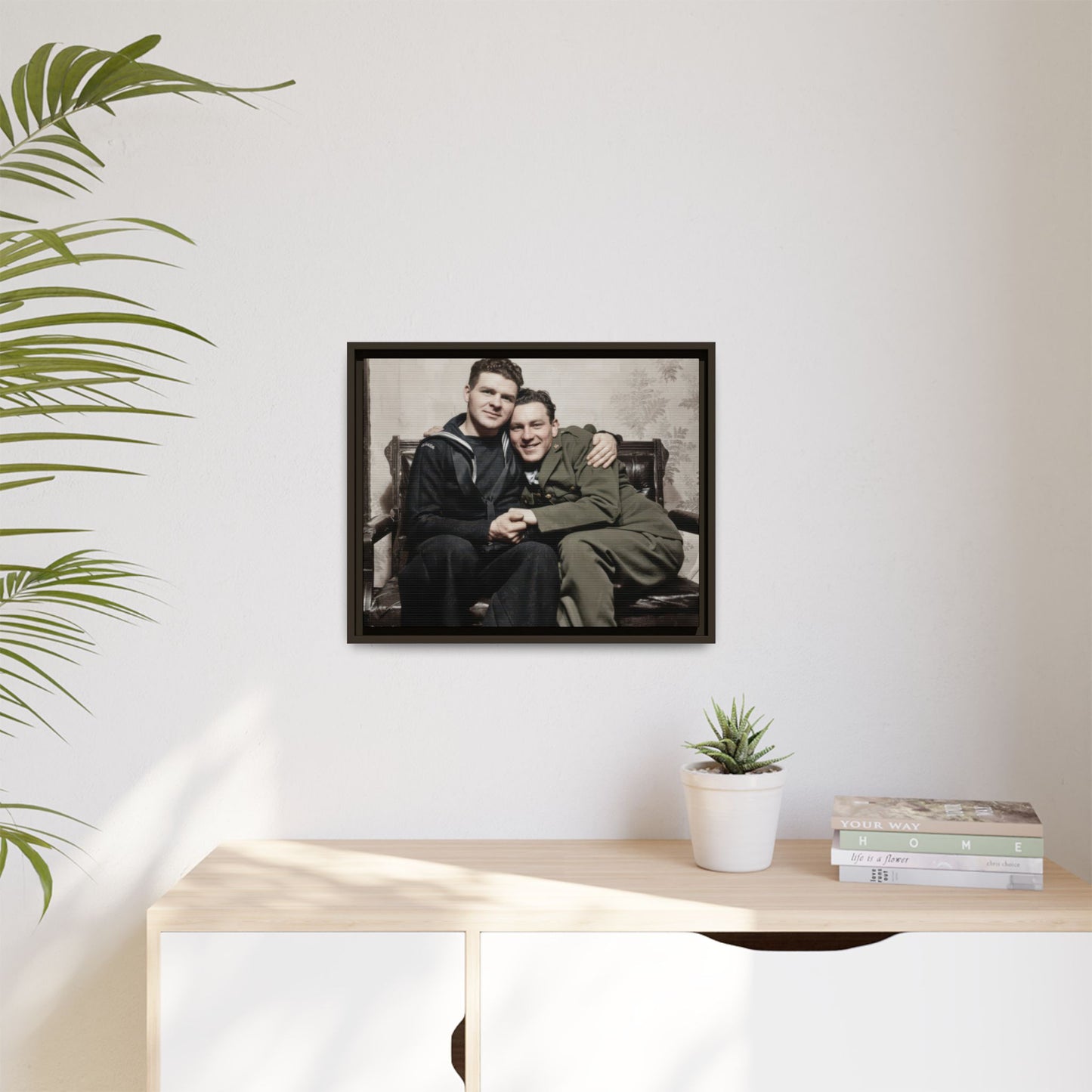 paire 087 | Framed Vintage Photo - Matte Canvas