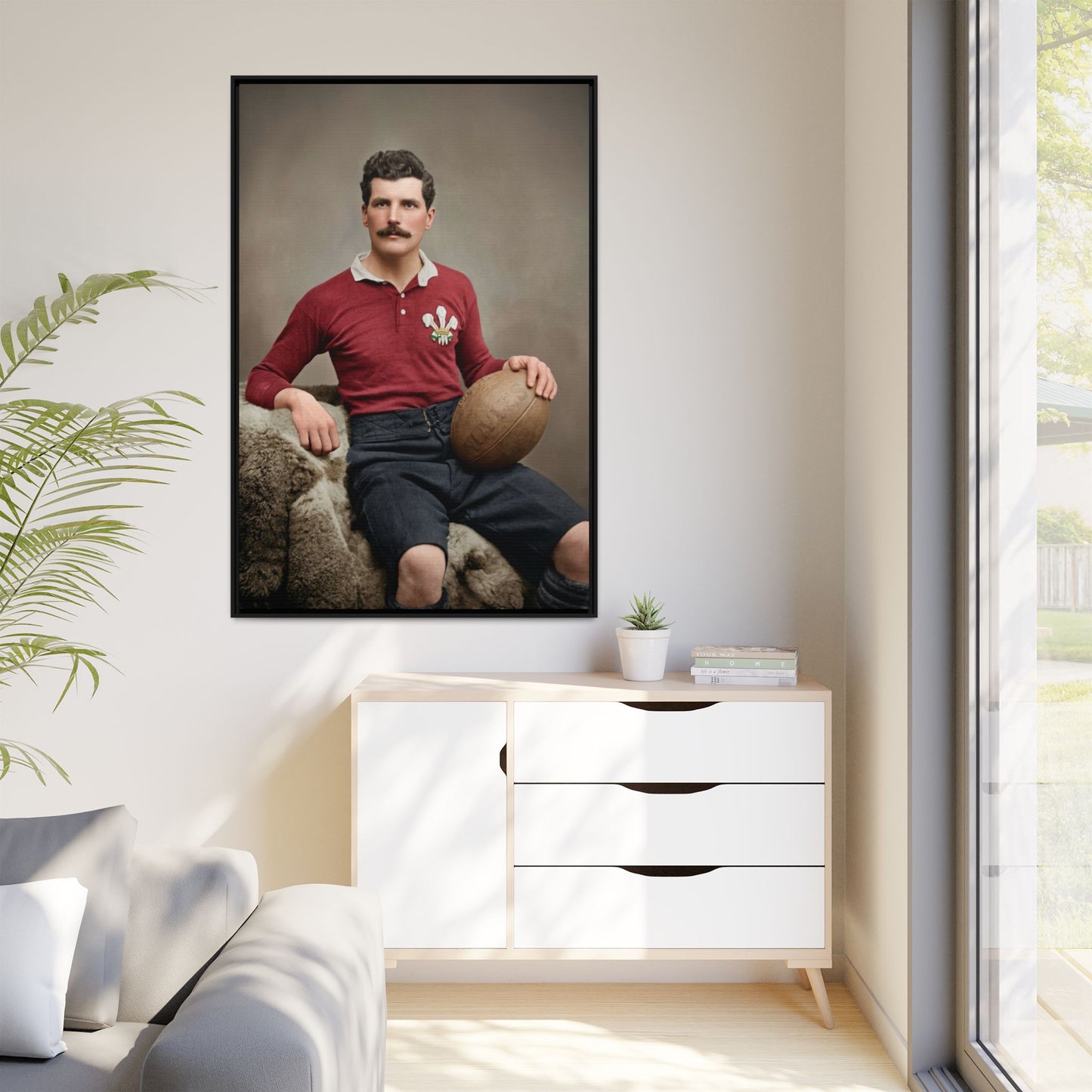 athlétisme 022 | Framed Vintage Photo - Matte Canvas
