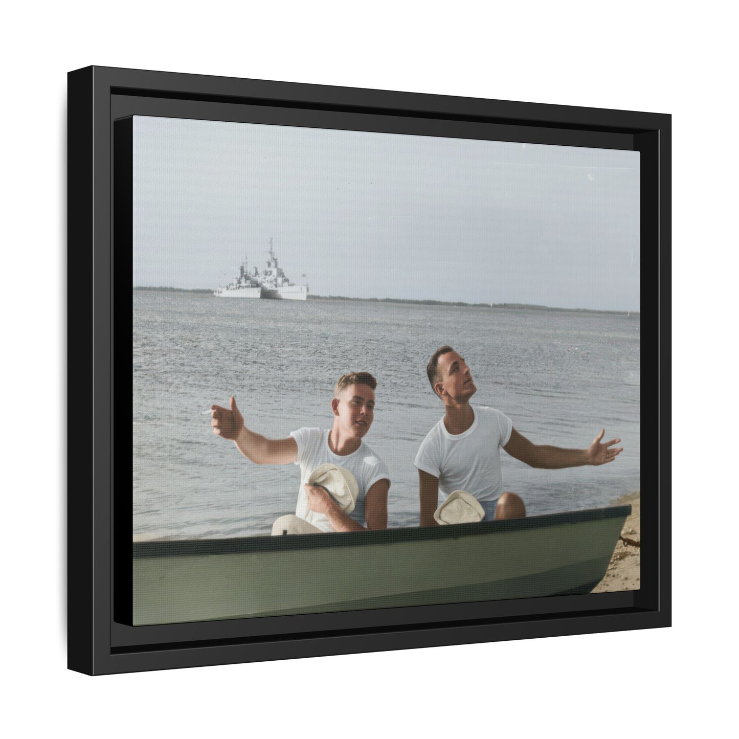 paire 099 | Framed Vintage Photo - Matte Canvas