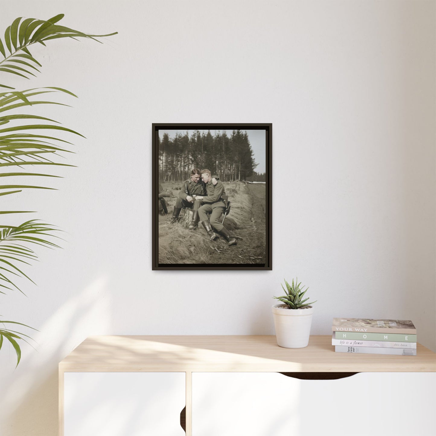 paire 006 | Framed Vintage Photo - Matte Canvas