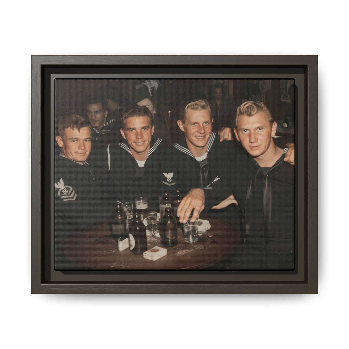 hommes 007 | Framed Vintage Photo - Matte Canvas