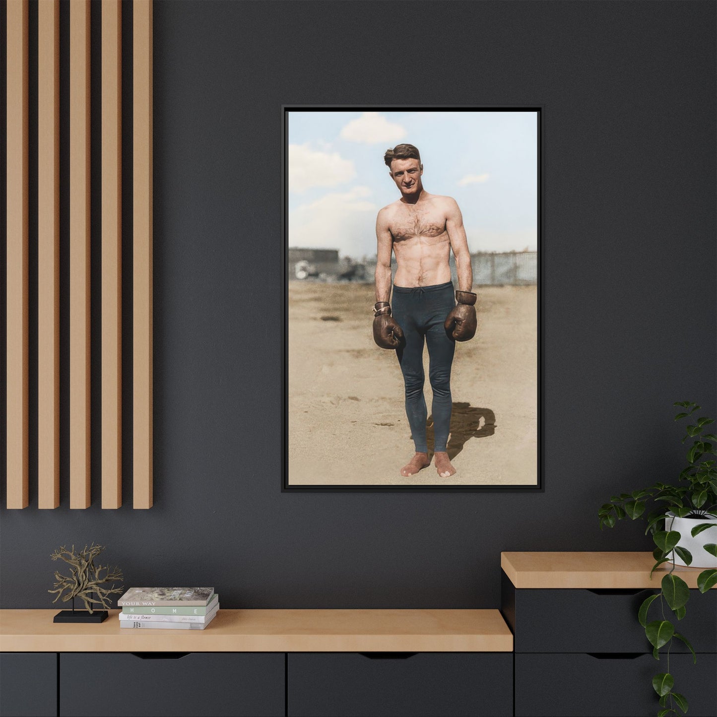 Copy of athlétisme 039 | Framed Vintage Photo - Matte Canvas