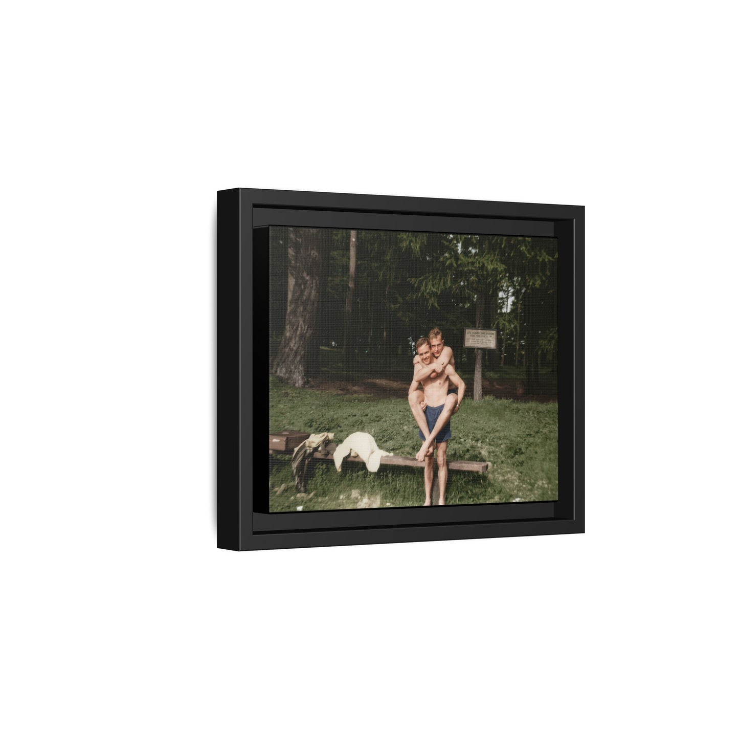 nager 009 | Framed Vintage Photo - Matte Canvas