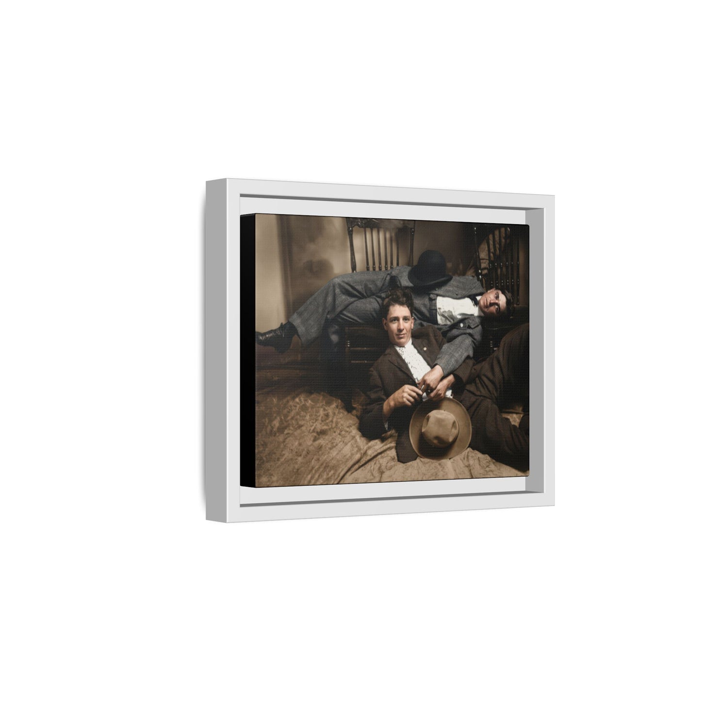 paire 020 | Framed Vintage Photo - Matte Canvas