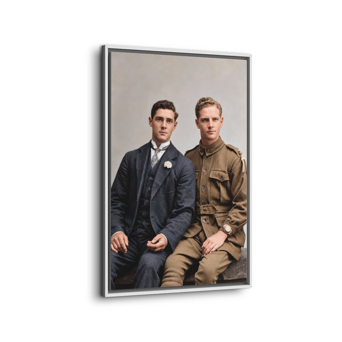 paire 169 | Framed Vintage Photo - Matte Canvas