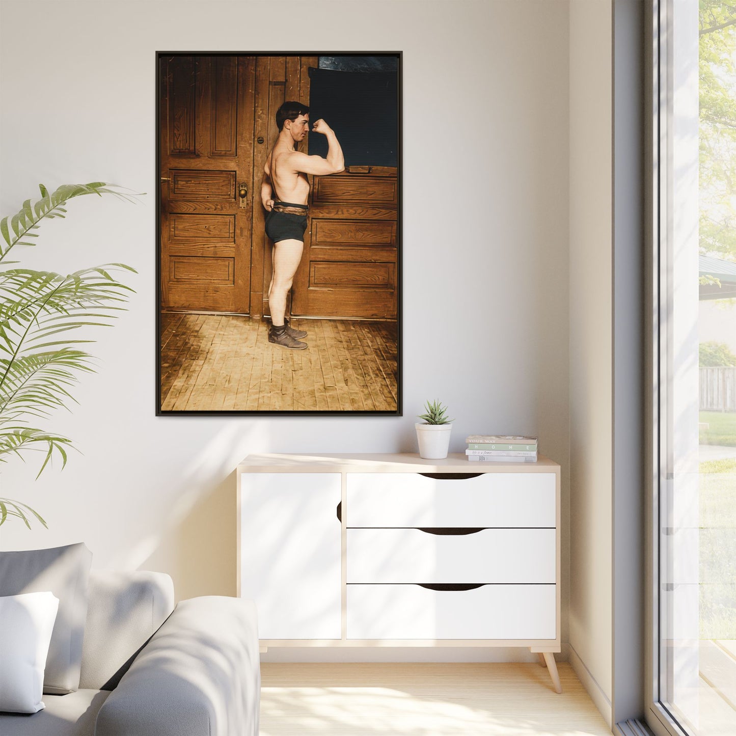 athlétisme 023 | Framed Vintage Photo - Matte Canvas