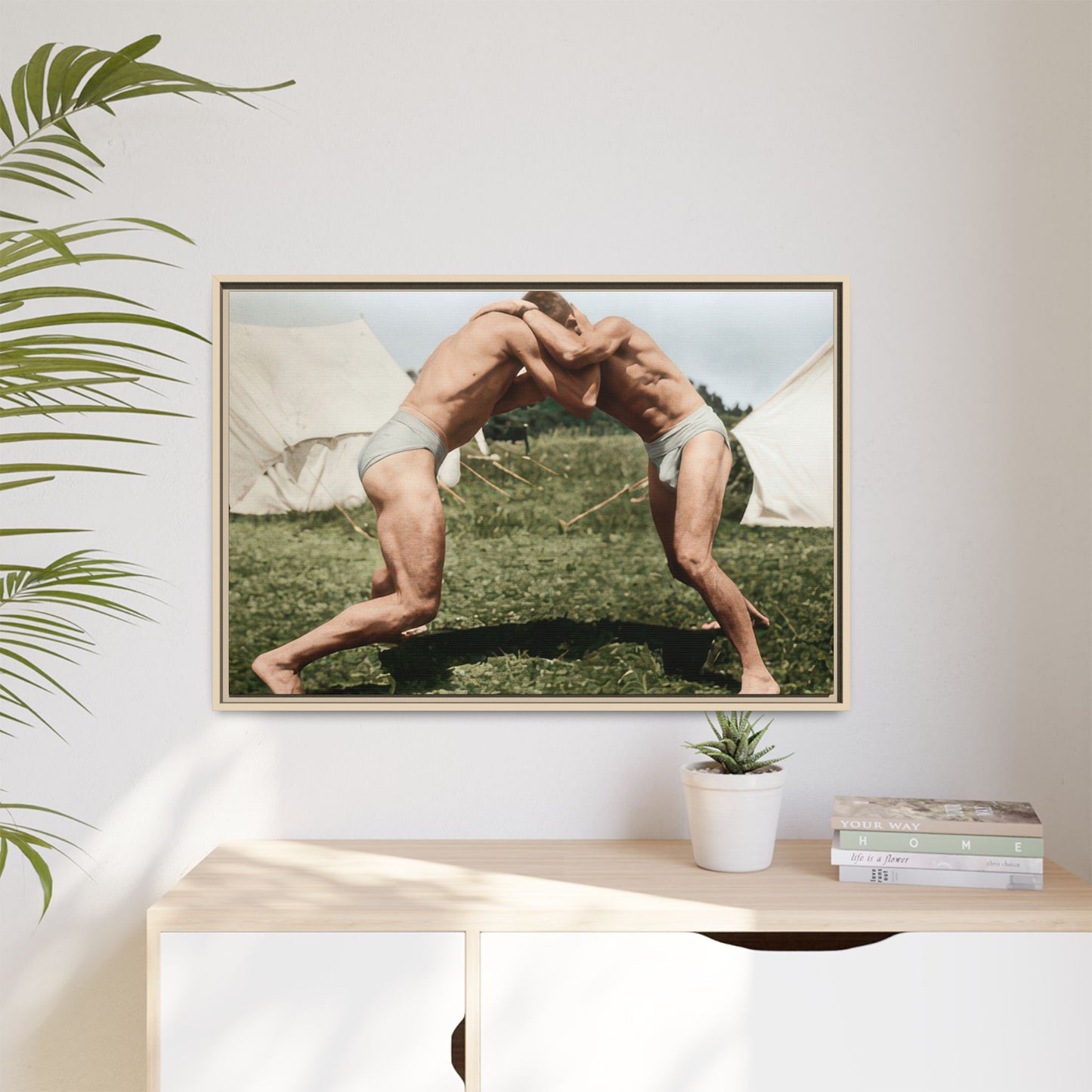 athlétisme 019 | Framed Vintage Photo - Matte Canvas