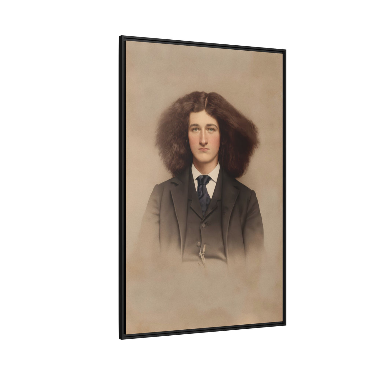 celibataire 033 | Framed Vintage Photo - Matte Canvas