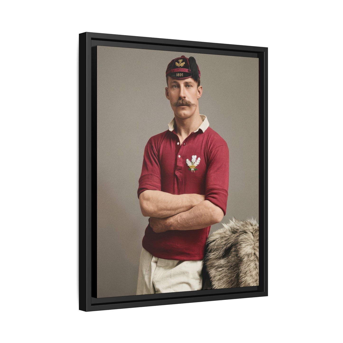 athlétisme 021 | Framed Vintage Photo - Matte Canvas