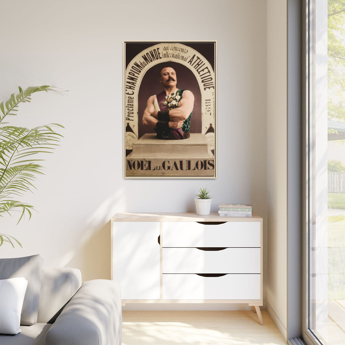 athlétisme 045 | Framed Vintage Photo - Matte Canvas