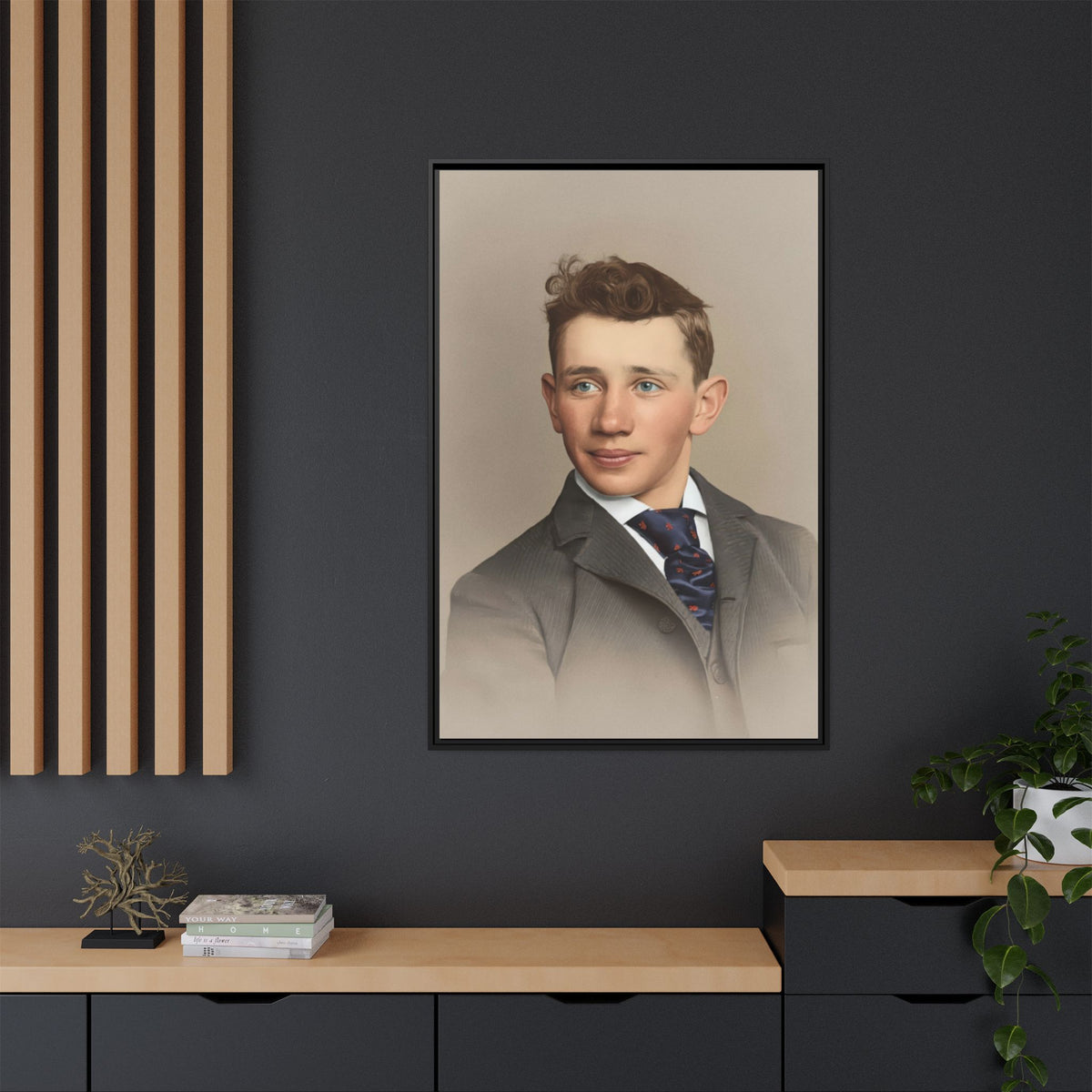 celibataire 038 | Framed Vintage Photo - Matte Canvas