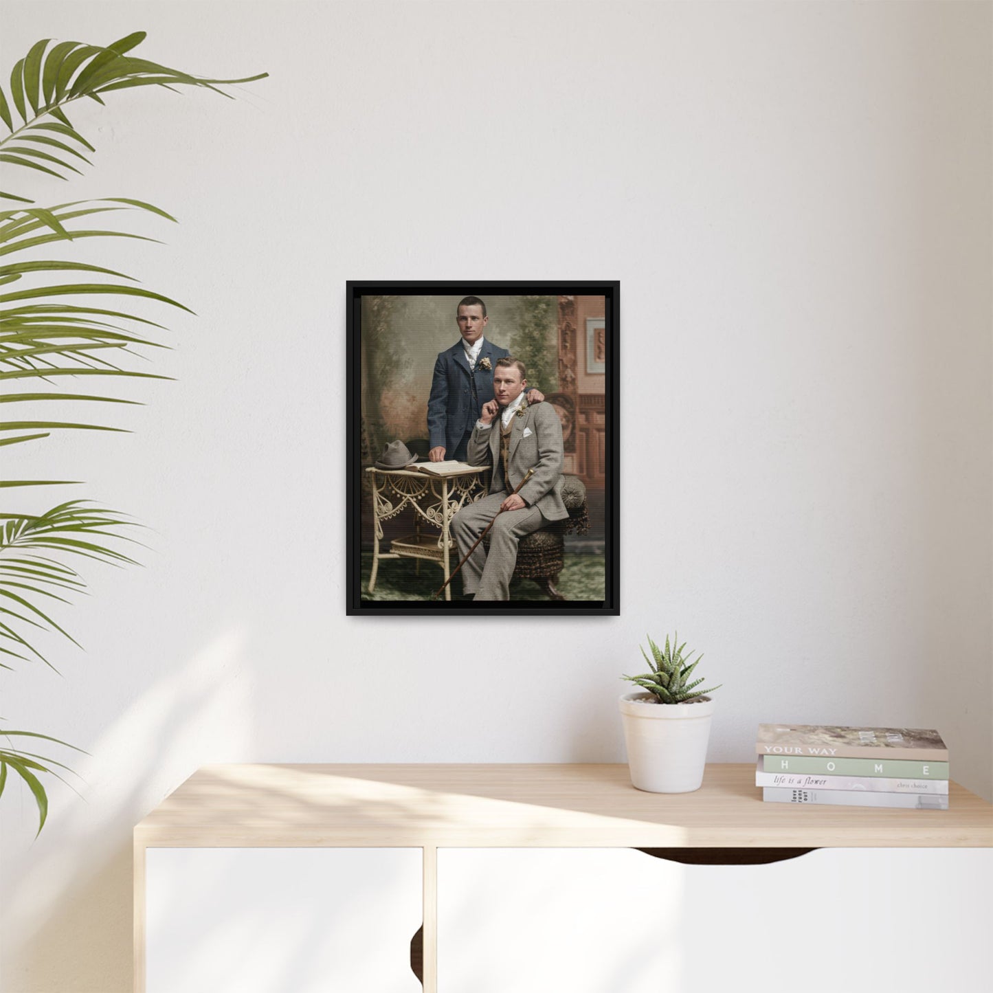 paire 054 | Framed Vintage Photo - Matte Canvas