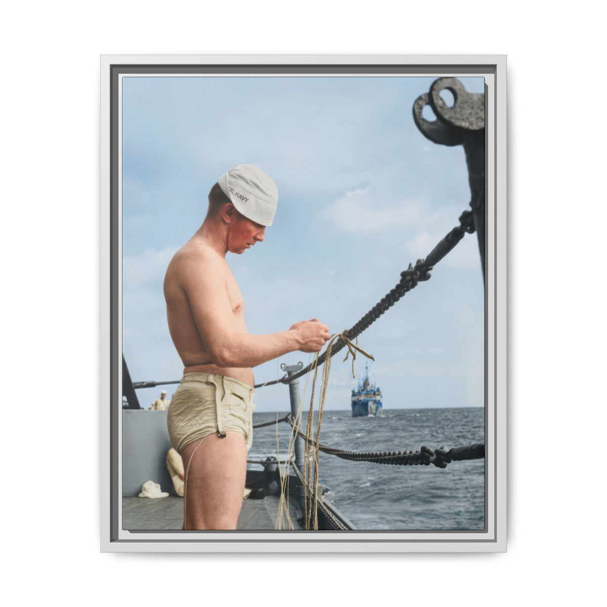 celibataire 043 | Framed Vintage Photo - Matte Canvas