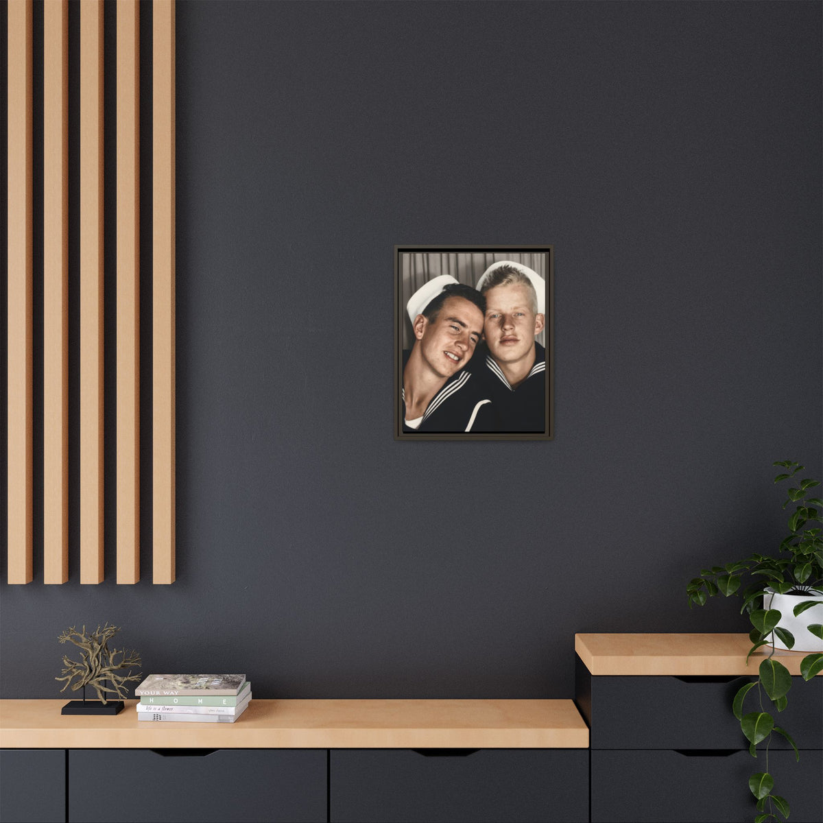 paire 158 | Framed Vintage Photo - Matte Canvas