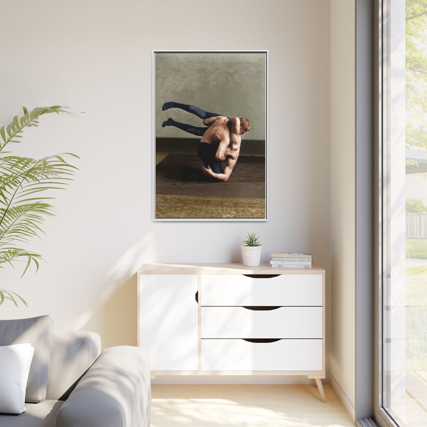 athlétisme 026 | Framed Vintage Photo - Matte Canvas