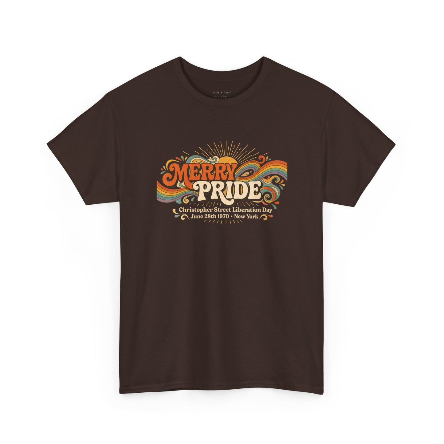 Merry Pride 1970 T-Shirt | Vintage LGBTQ Liberation Tee