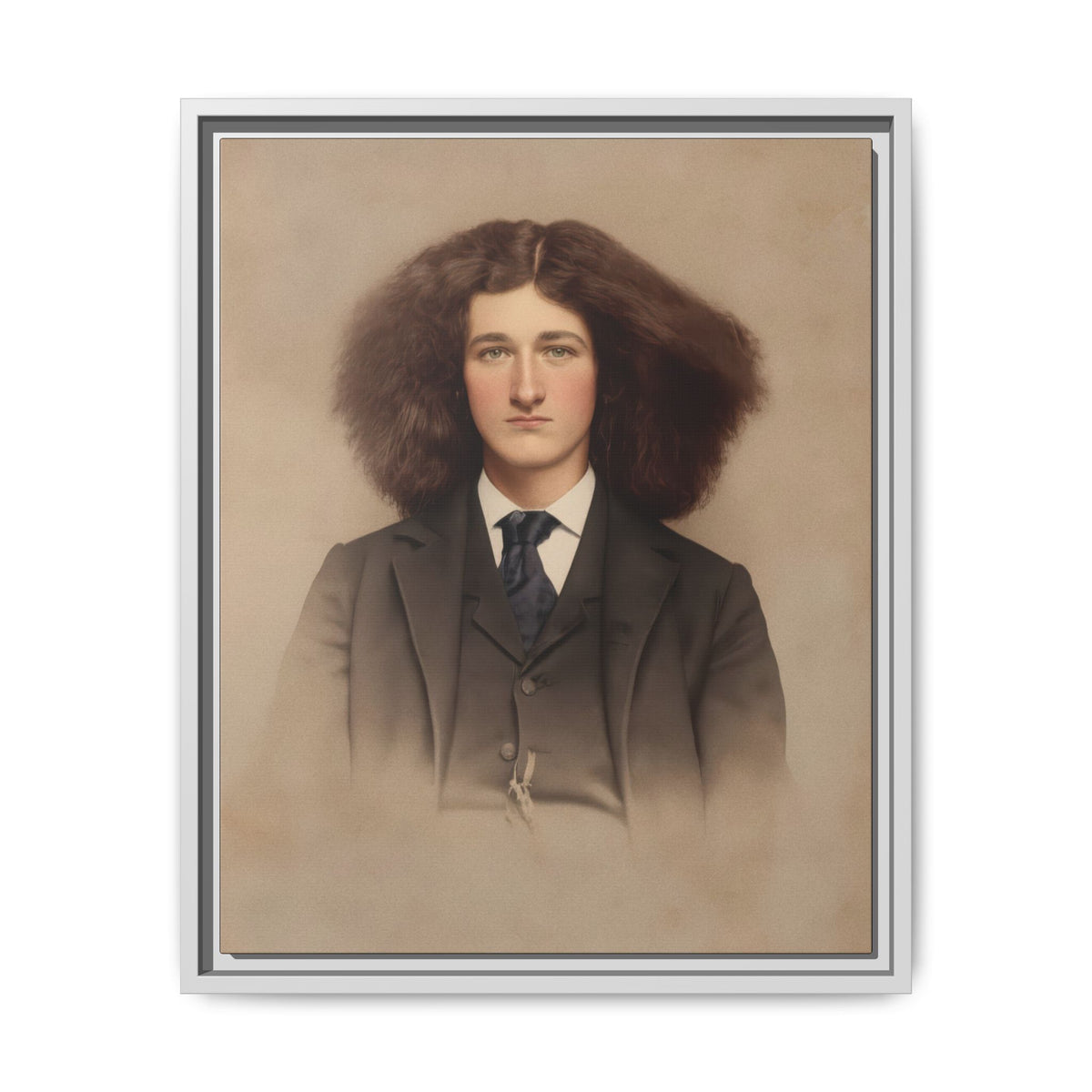 celibataire 033 | Framed Vintage Photo - Matte Canvas