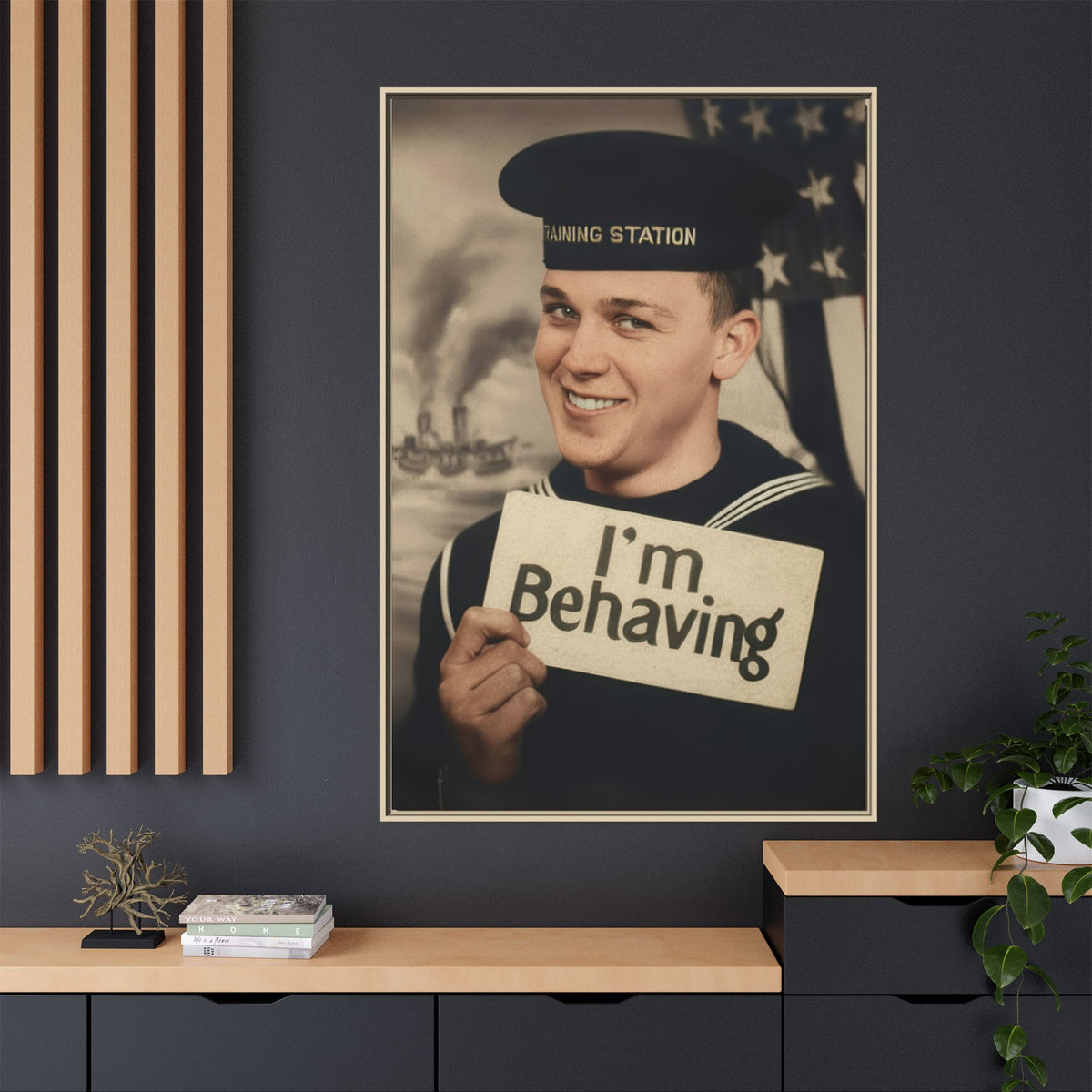 celibataire 002 | Framed Vintage Photo - Matte Canvas