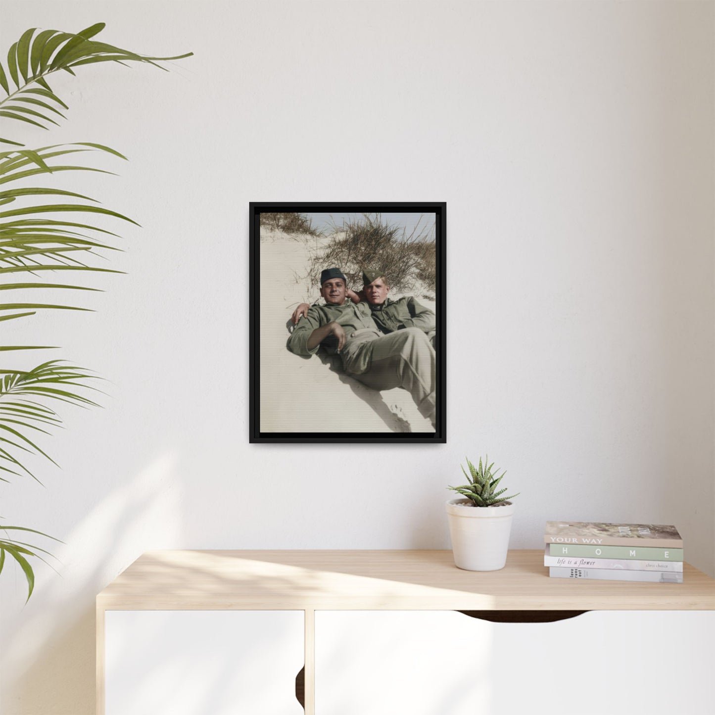 paire 098 | Framed Vintage Photo - Matte Canvas