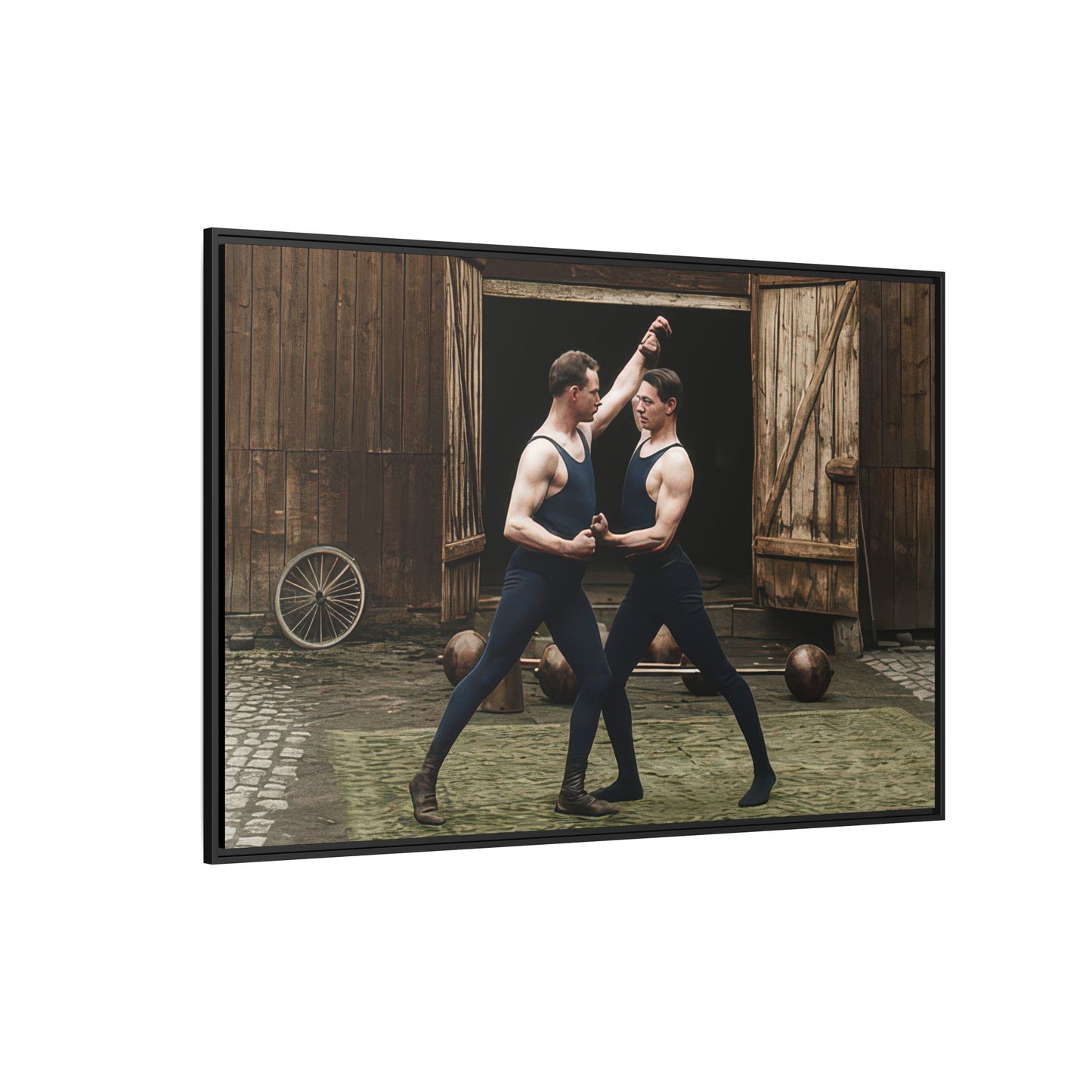 athlétisme 036 | Framed Vintage Photo - Matte Canvas