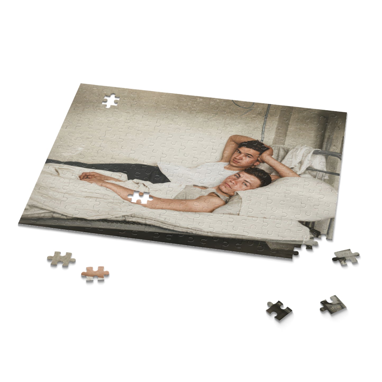 Quiet Barracks Companions | Restored Historical Jigsaw Puzzle | paire 146