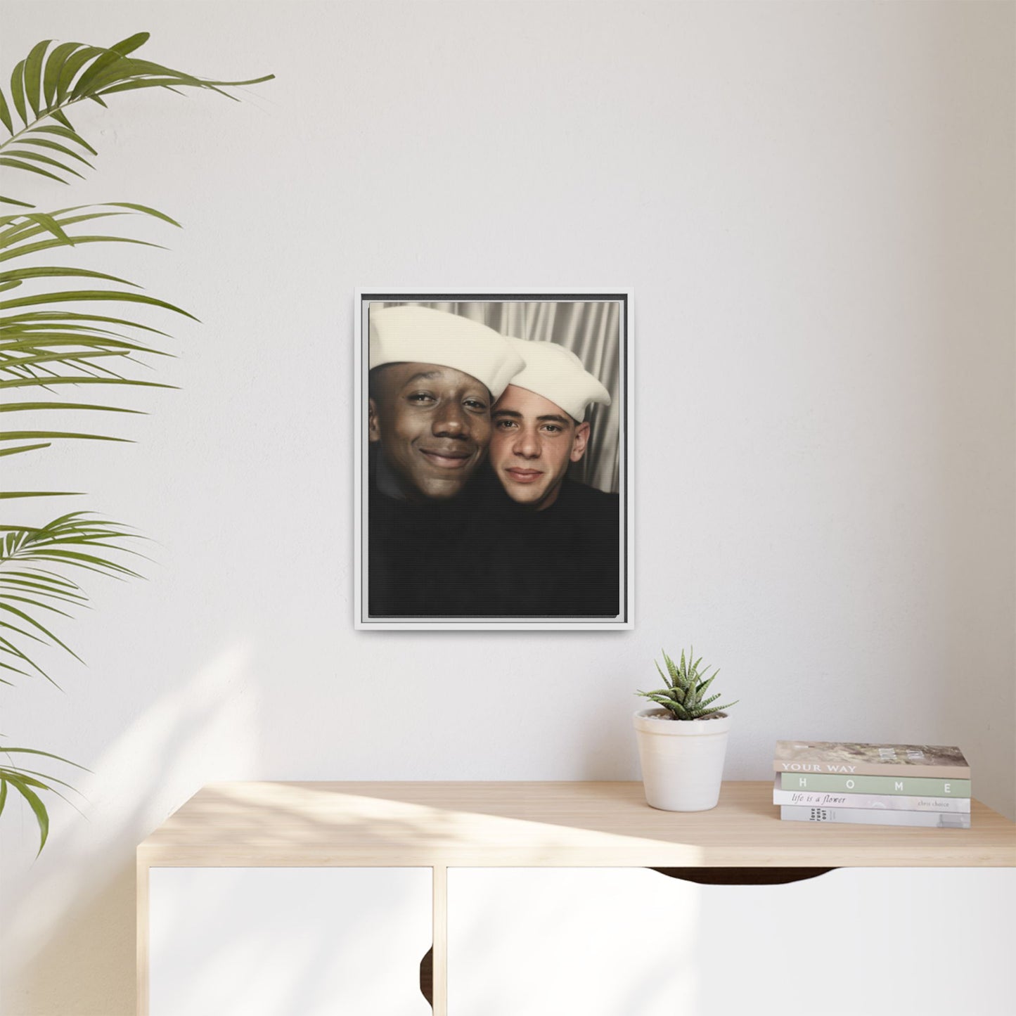 paire 084 | Framed Vintage Photo - Matte Canvas