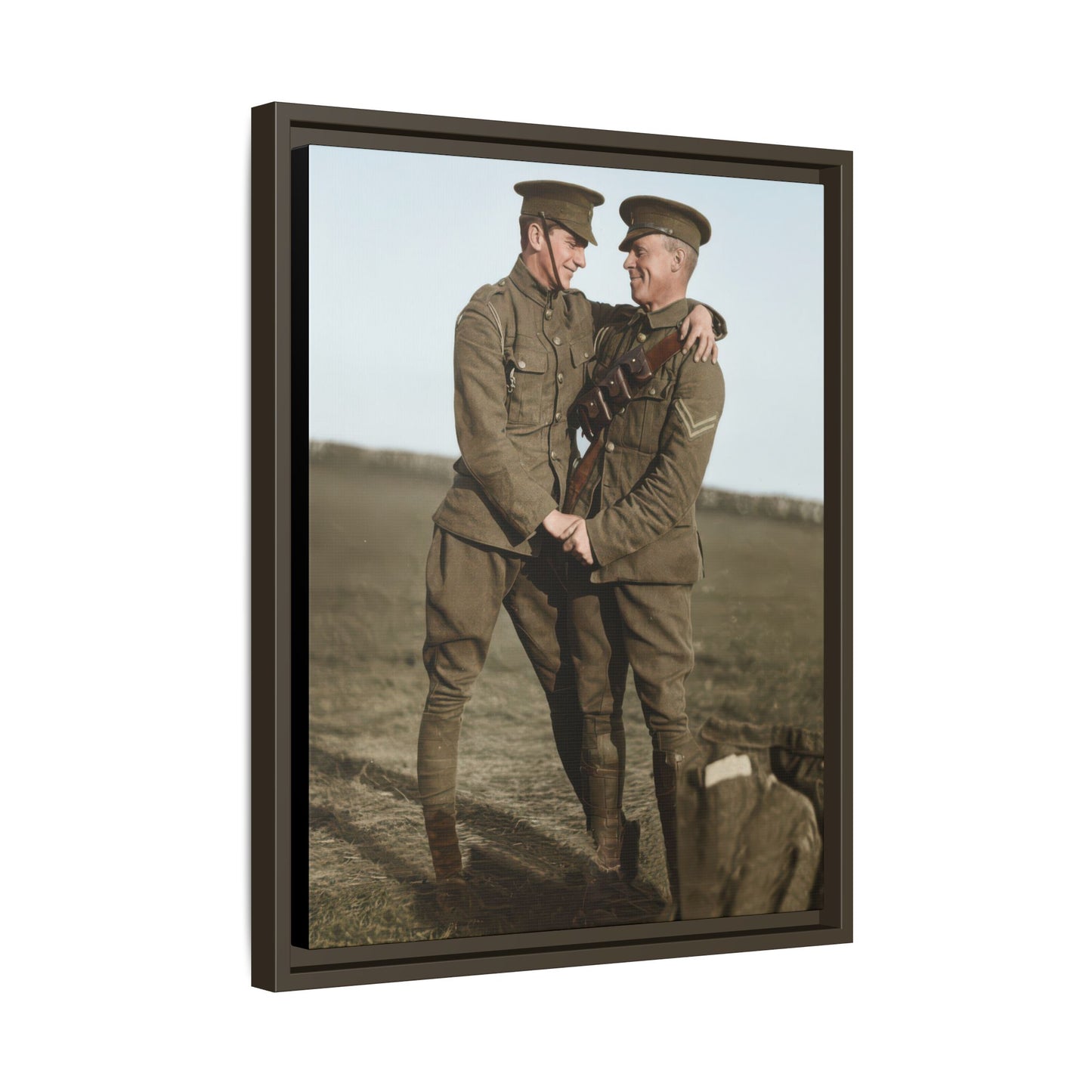 paire 021 | Framed Vintage Photo - Matte Canvas