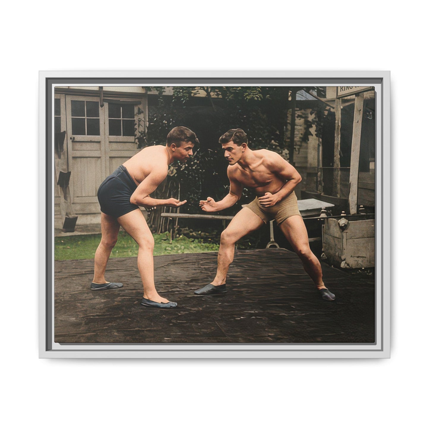 athlétisme 033 | Framed Vintage Photo - Matte Canvas
