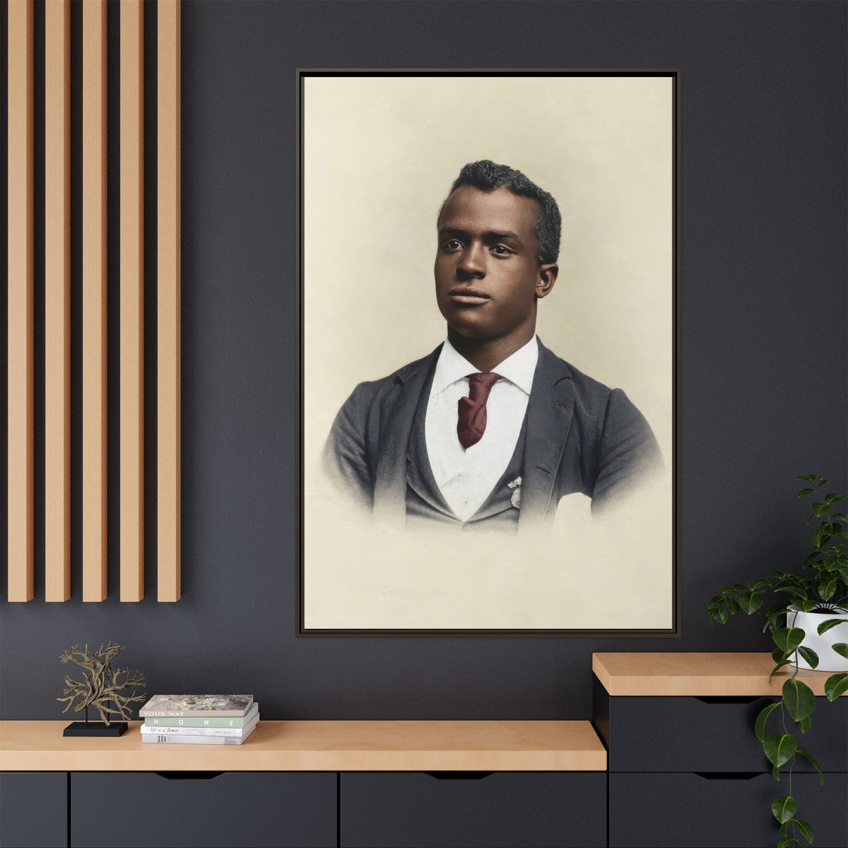 celibataire 027 | Framed Vintage Photo - Matte Canvas