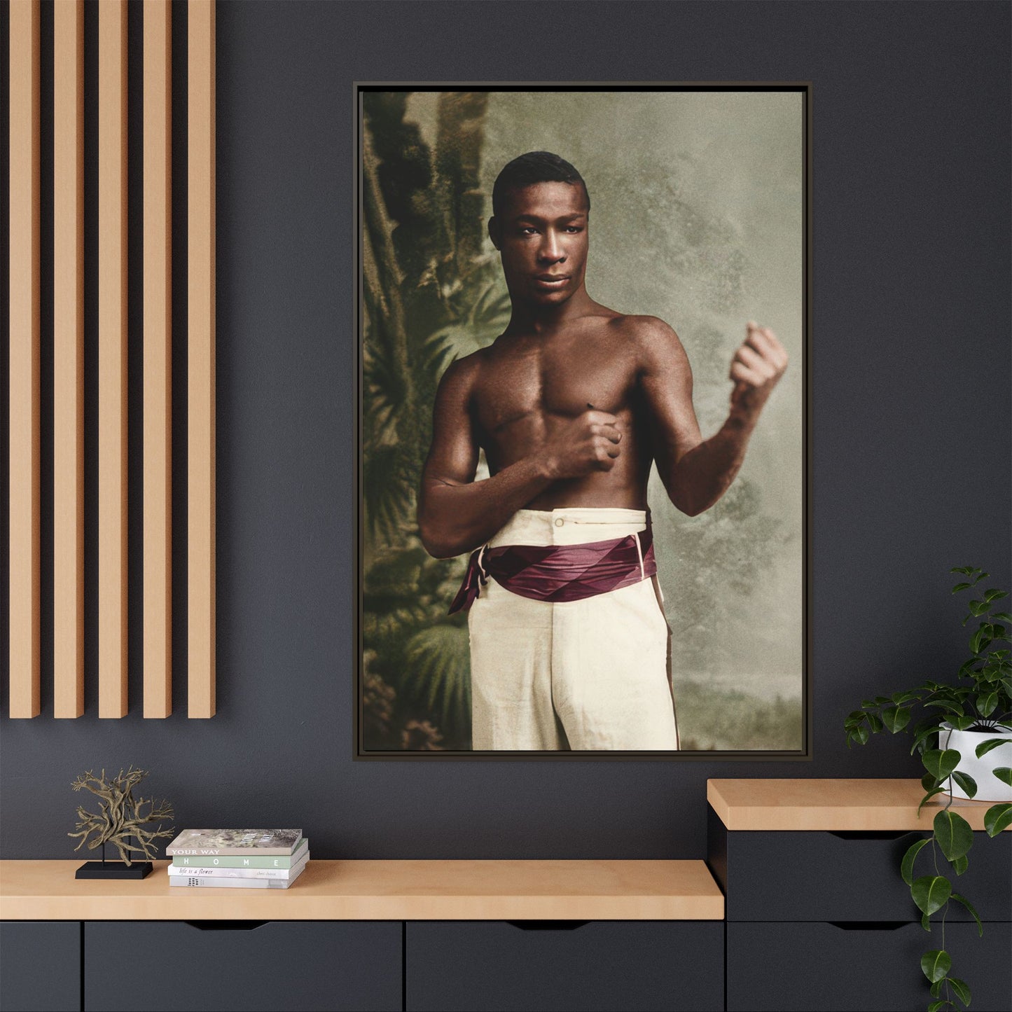 athlétisme 030 | Framed Vintage Photo - Matte Canvas