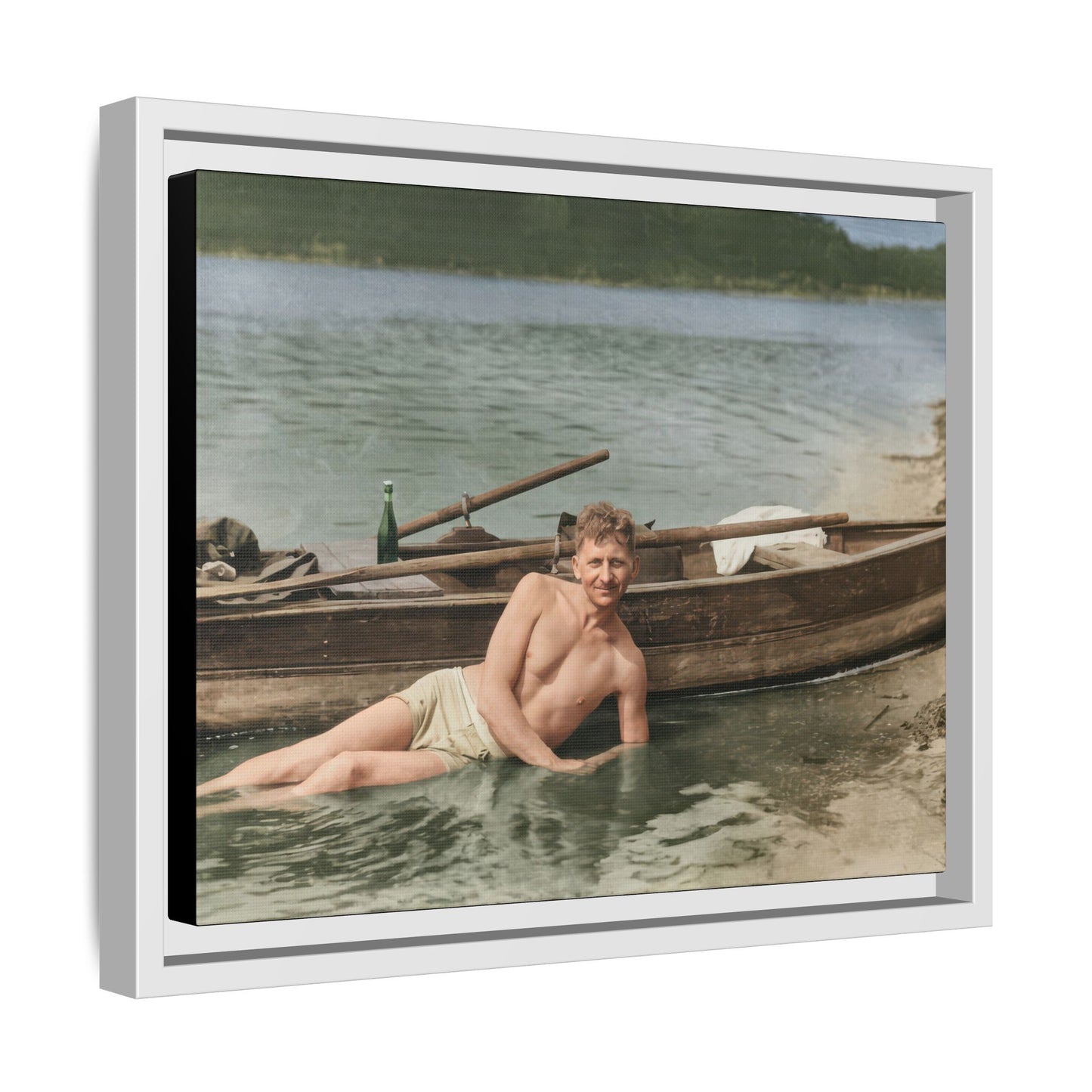 nager 013 | Framed Vintage Photo - Matte Canvas