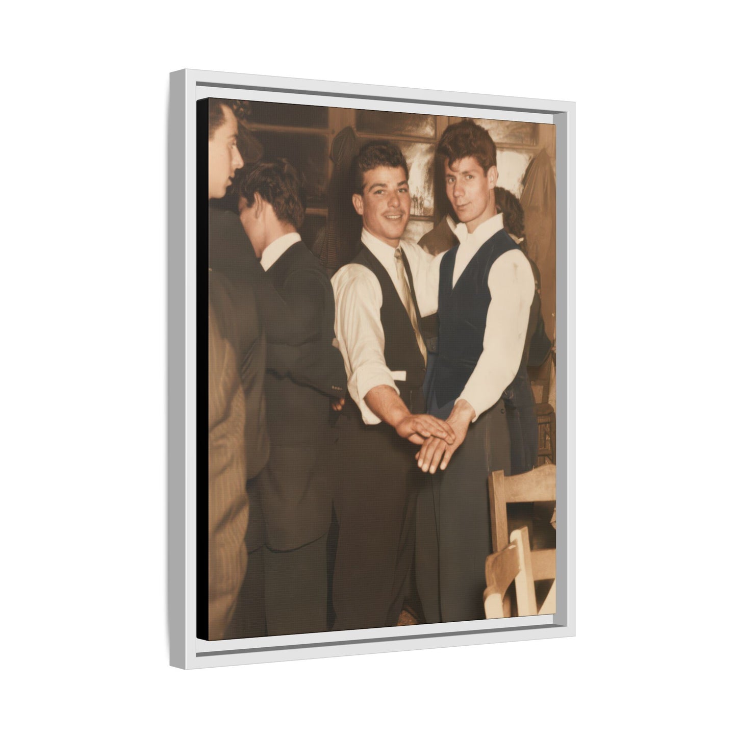paire 134 | Framed Vintage Photo - Matte Canvas