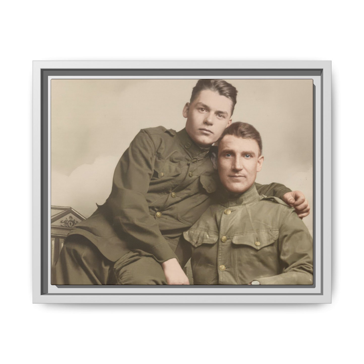 paire 026 | Framed Vintage Photo - Matte Canvas