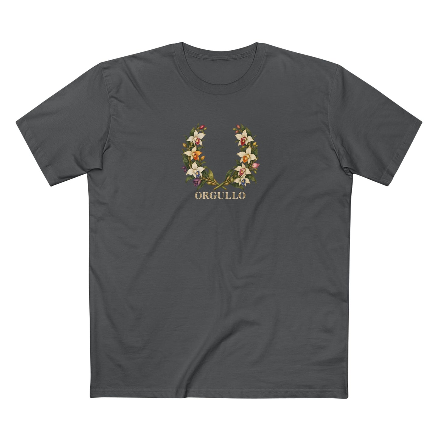 Guatemalan Monja Blanca Pride T-Shirt | ORGULLO Botanical Wreath Tee