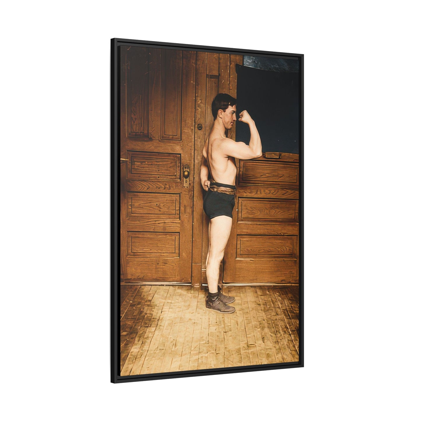 athlétisme 023 | Framed Vintage Photo - Matte Canvas