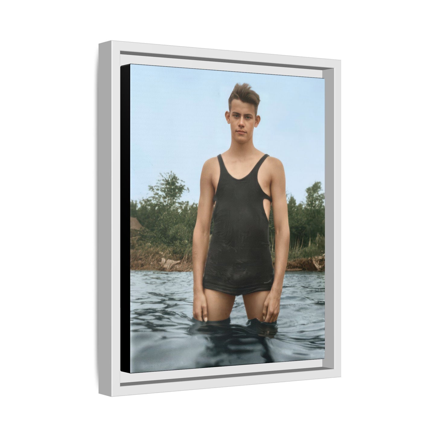 nager 019 | Framed Vintage Photo - Matte Canvas