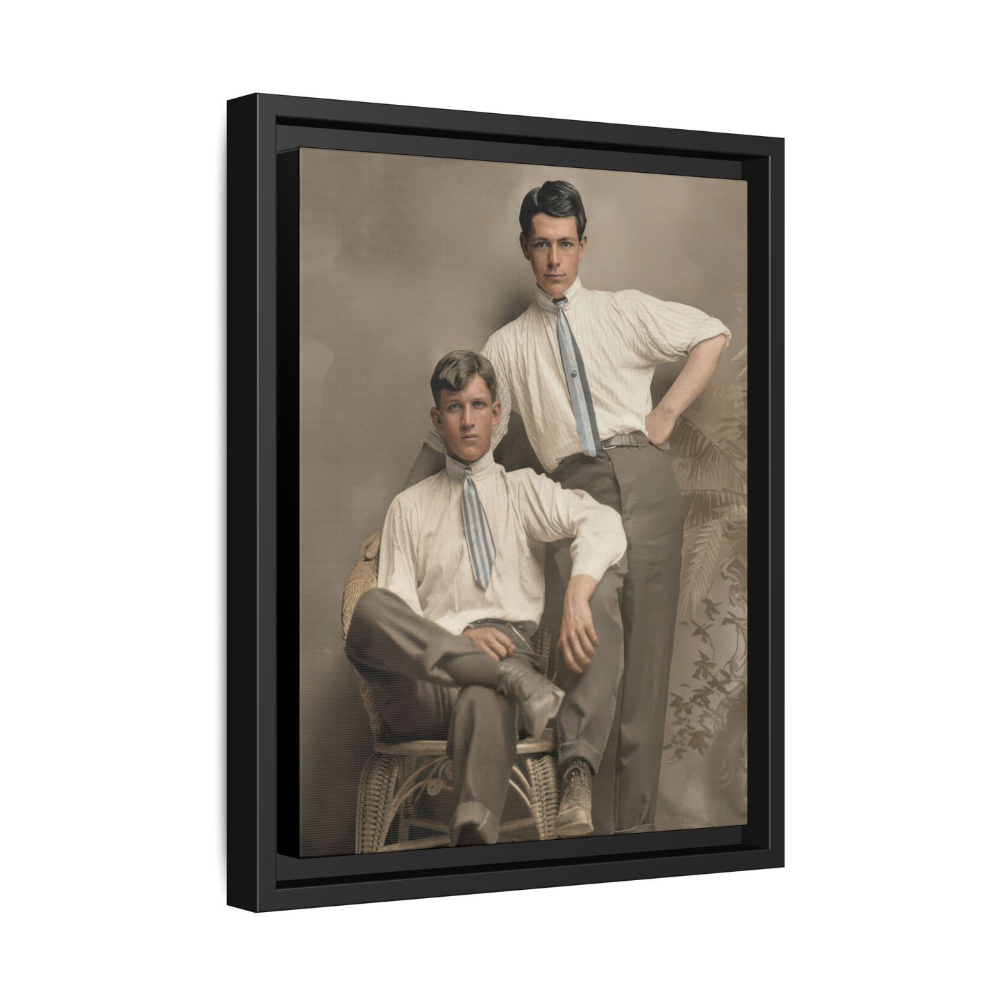 paire 101 | Framed Vintage Photo - Matte Canvas