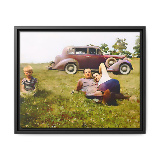 paire 003 | Framed Vintage Photo - Matte Canvas