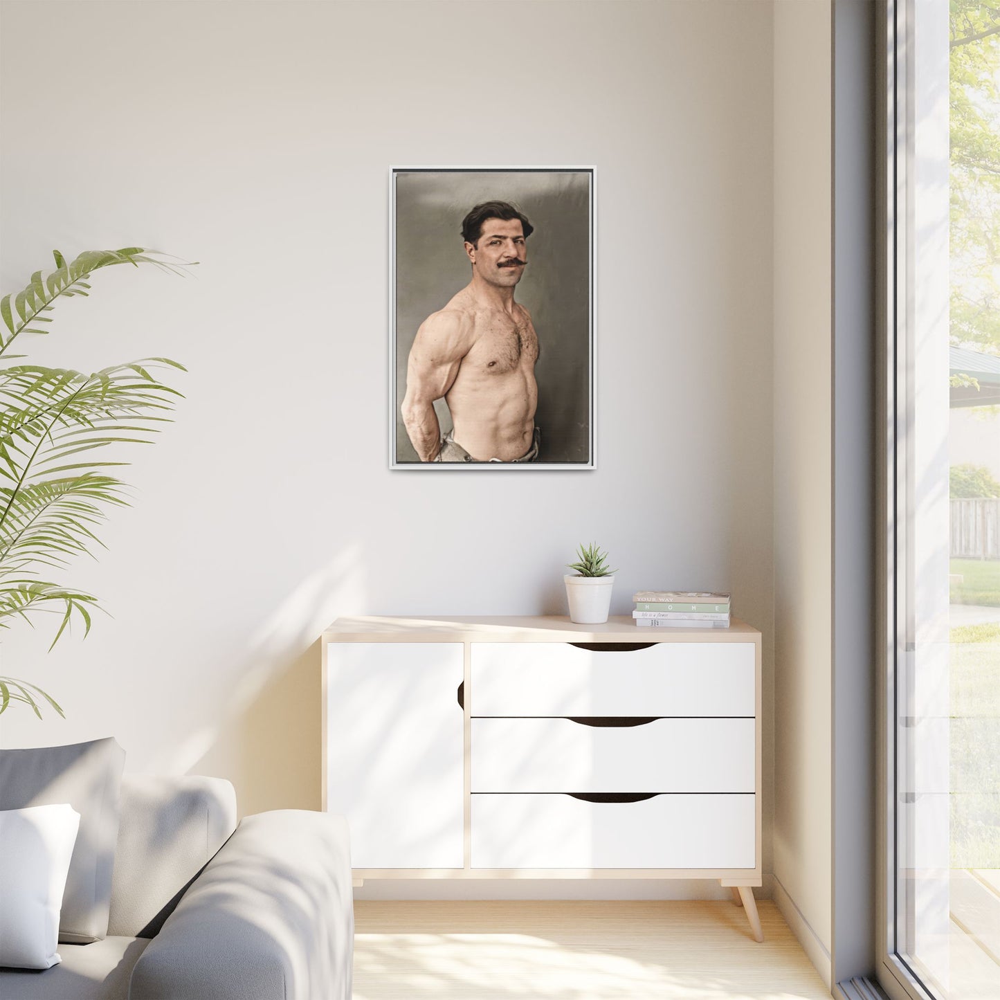 athlétisme 024 | Framed Vintage Photo - Matte Canvas