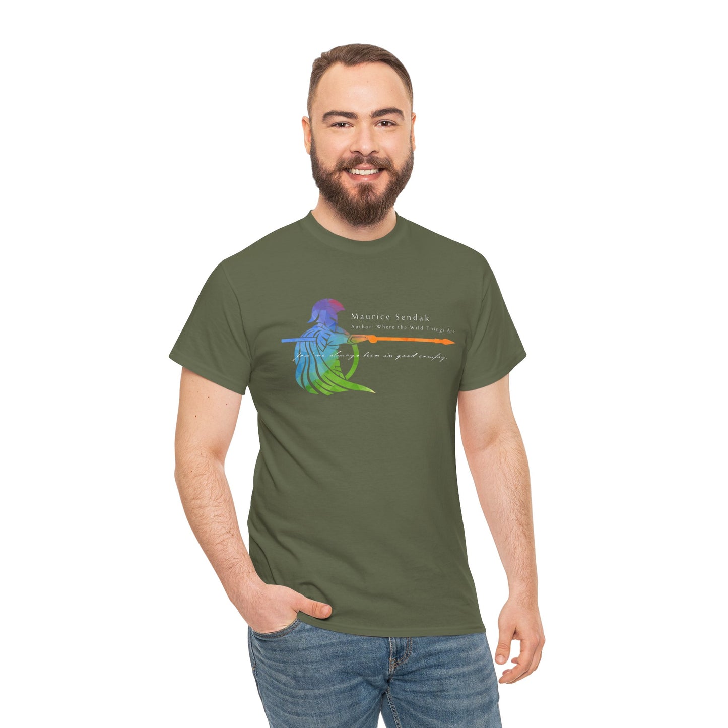 Maurice Sendak | Author: Where the Wild Things Are | Pride T-Shirt  Night Kitchen Gay LGBT